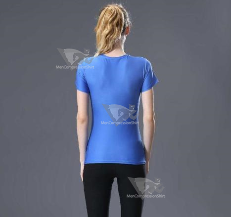 Supergirl Classic Tie Dye Compression Short Sleeve Rash Guard