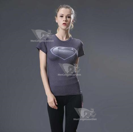 Supergirl Daughter Of Krypton Compression Short Sleeve Rash Guard