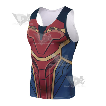 Superhero Alphatron Red Sleeveless Compression Shirt