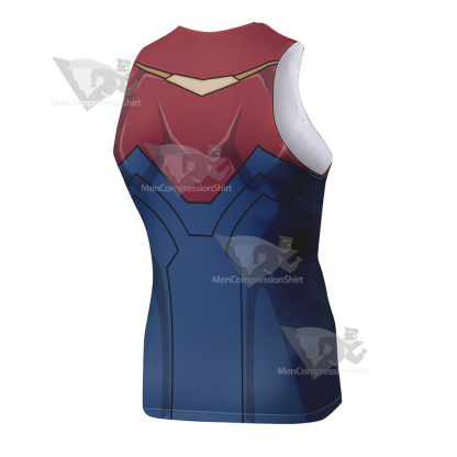 Superhero Alphatron Red Sleeveless Compression Shirt