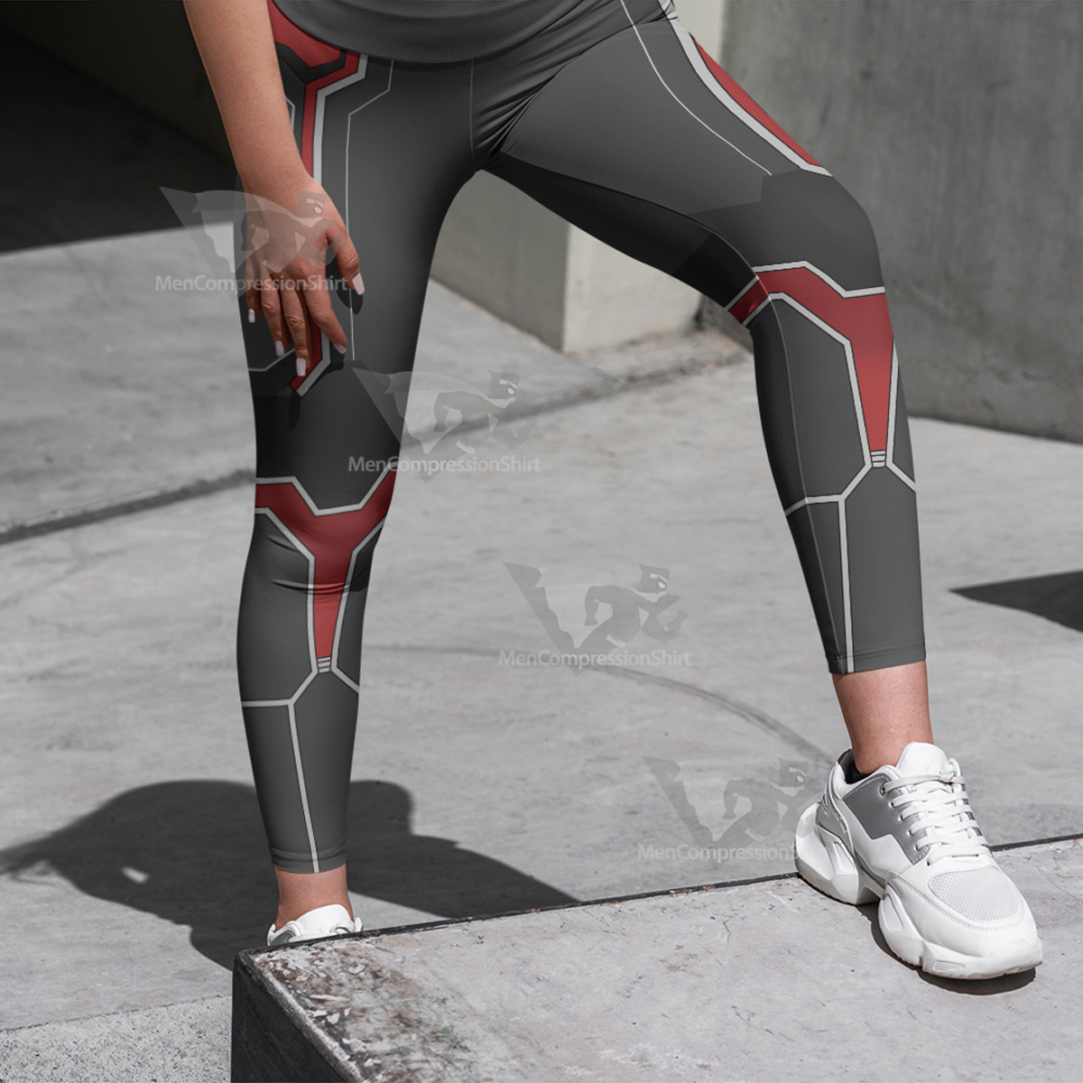 Superhero Ant Man Black Mens Women Compression Legging