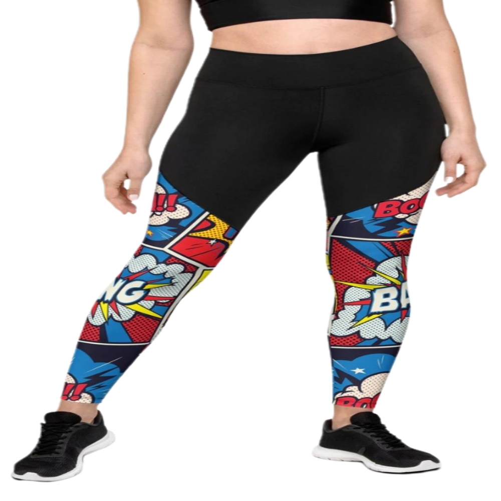Superhero Comics Women Compression Legging