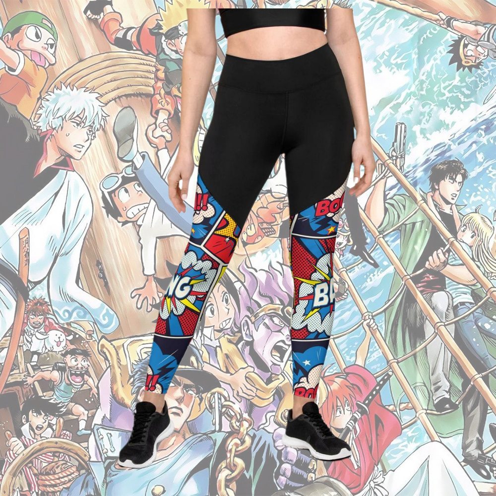 Superhero Comics Women Compression Legging
