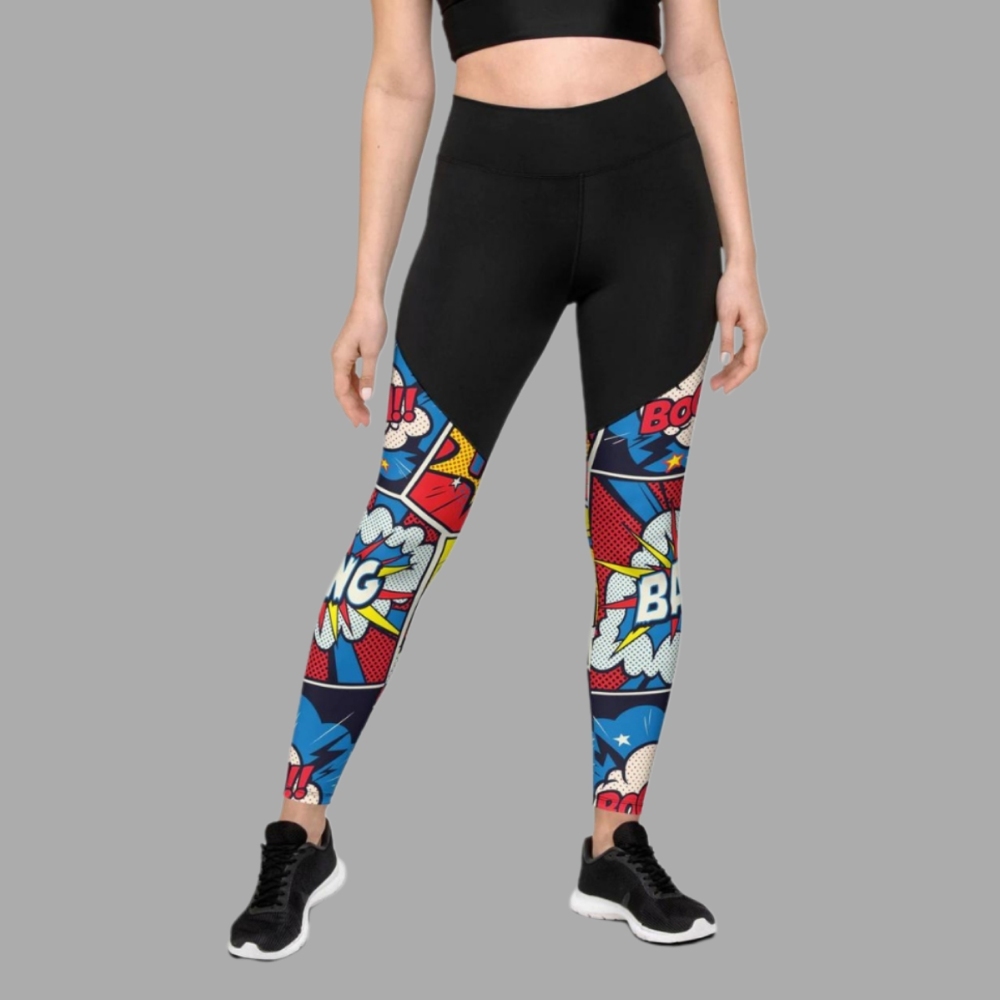 Superhero Comics Women Compression Legging