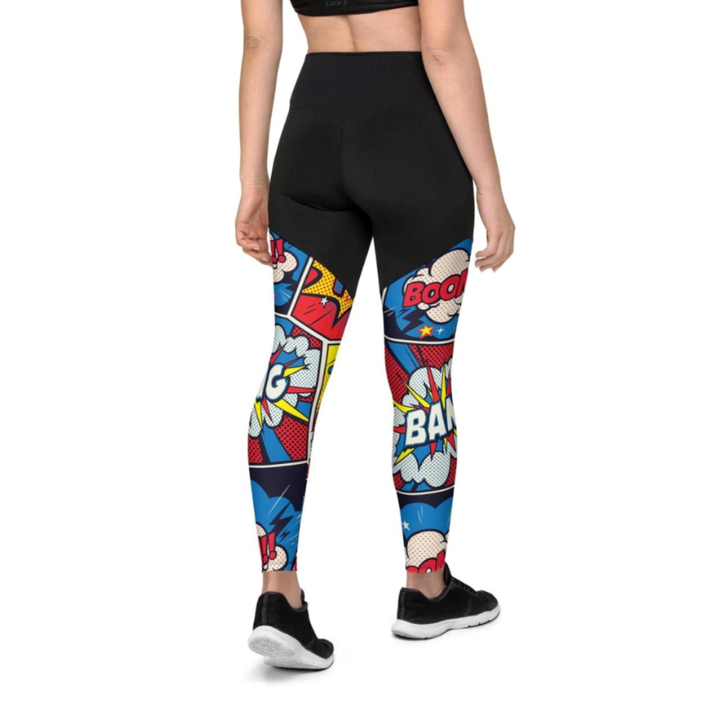 Superhero Comics Women Compression Legging