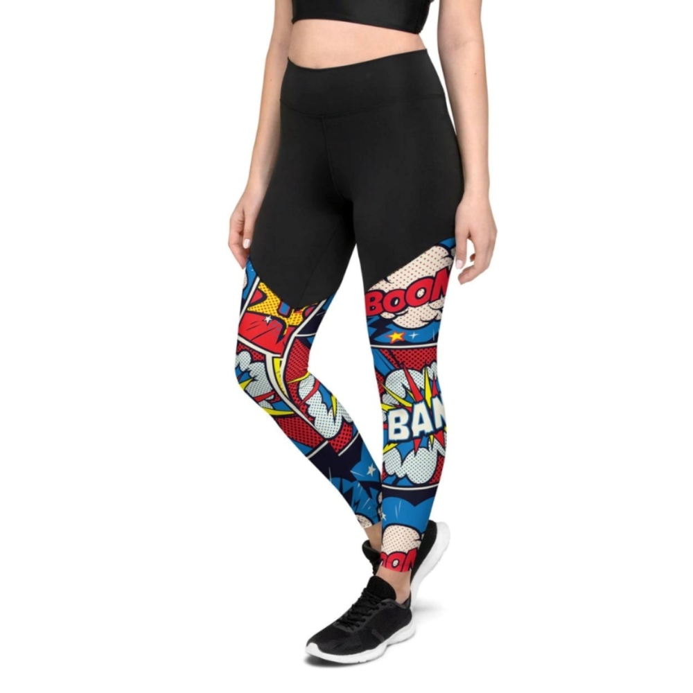 Superhero Comics Women Compression Legging