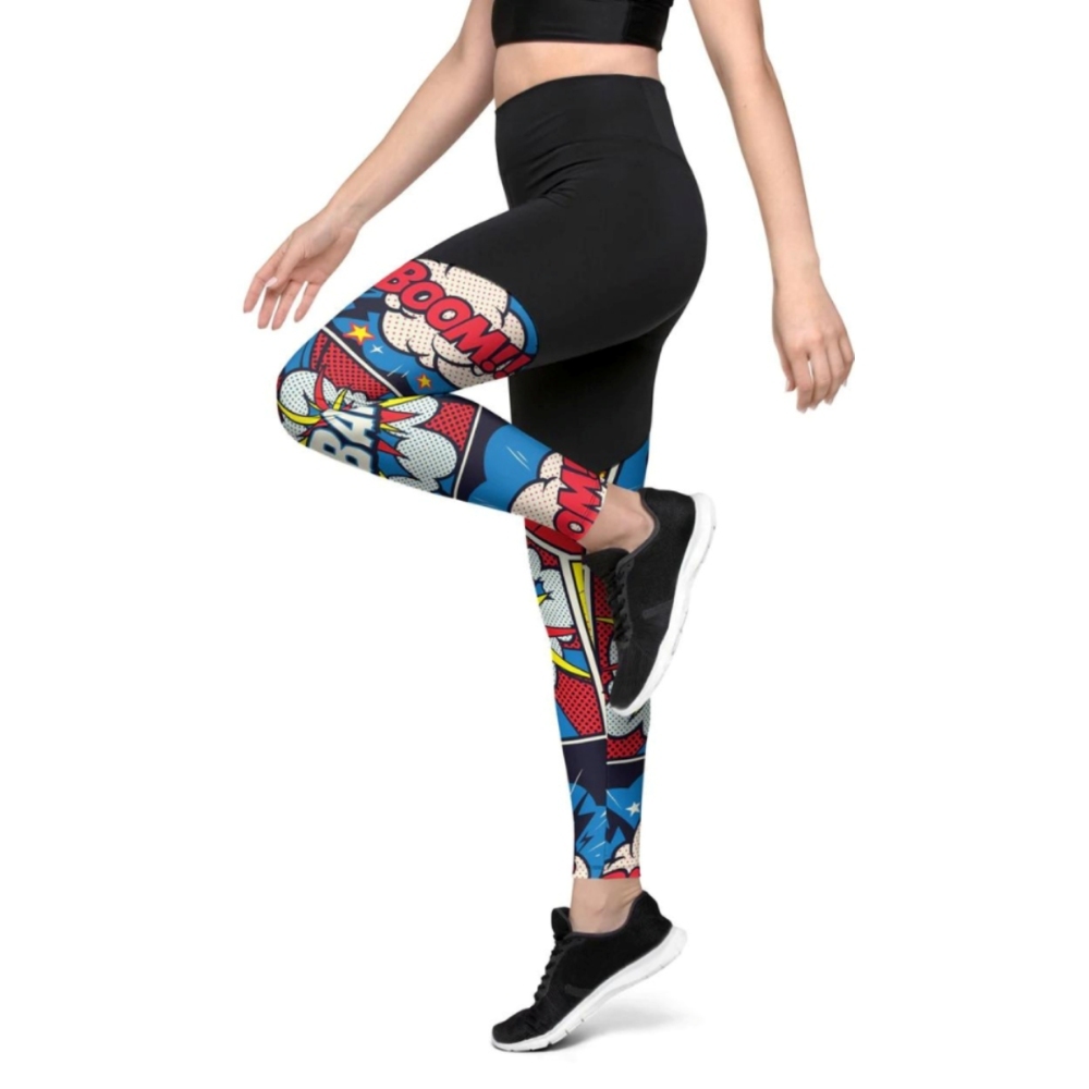 Superhero Comics Women Compression Legging