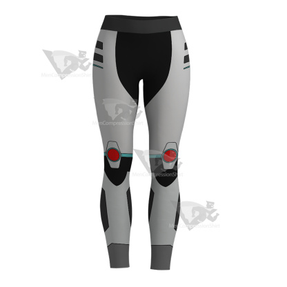 Superhero Cyborg White Women Compression Legging