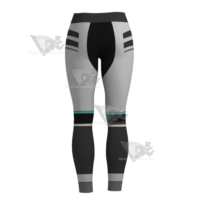 Superhero Cyborg White Women Compression Legging