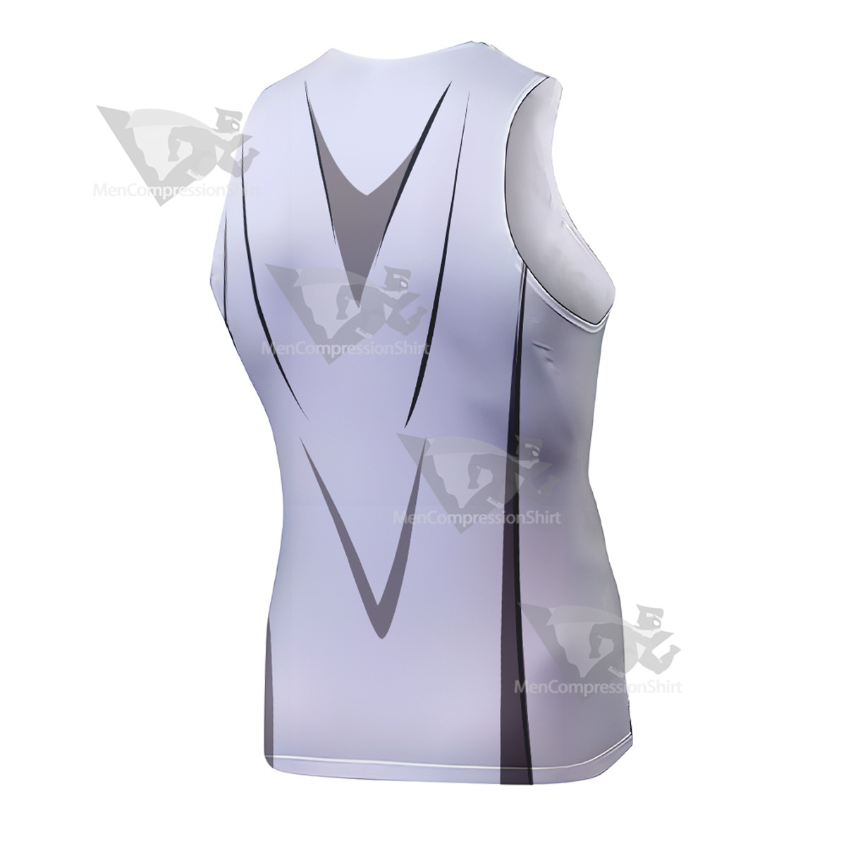 Superhero Doctor Light White Sleeveless Compression Shirt