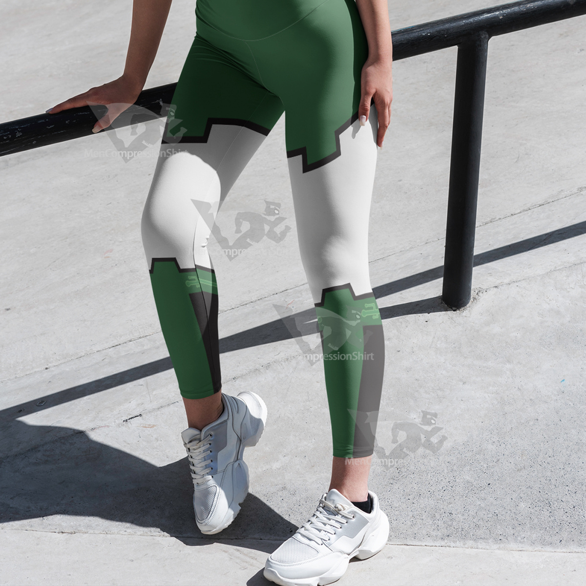 Superhero Green Lantern Green Women Compression Legging