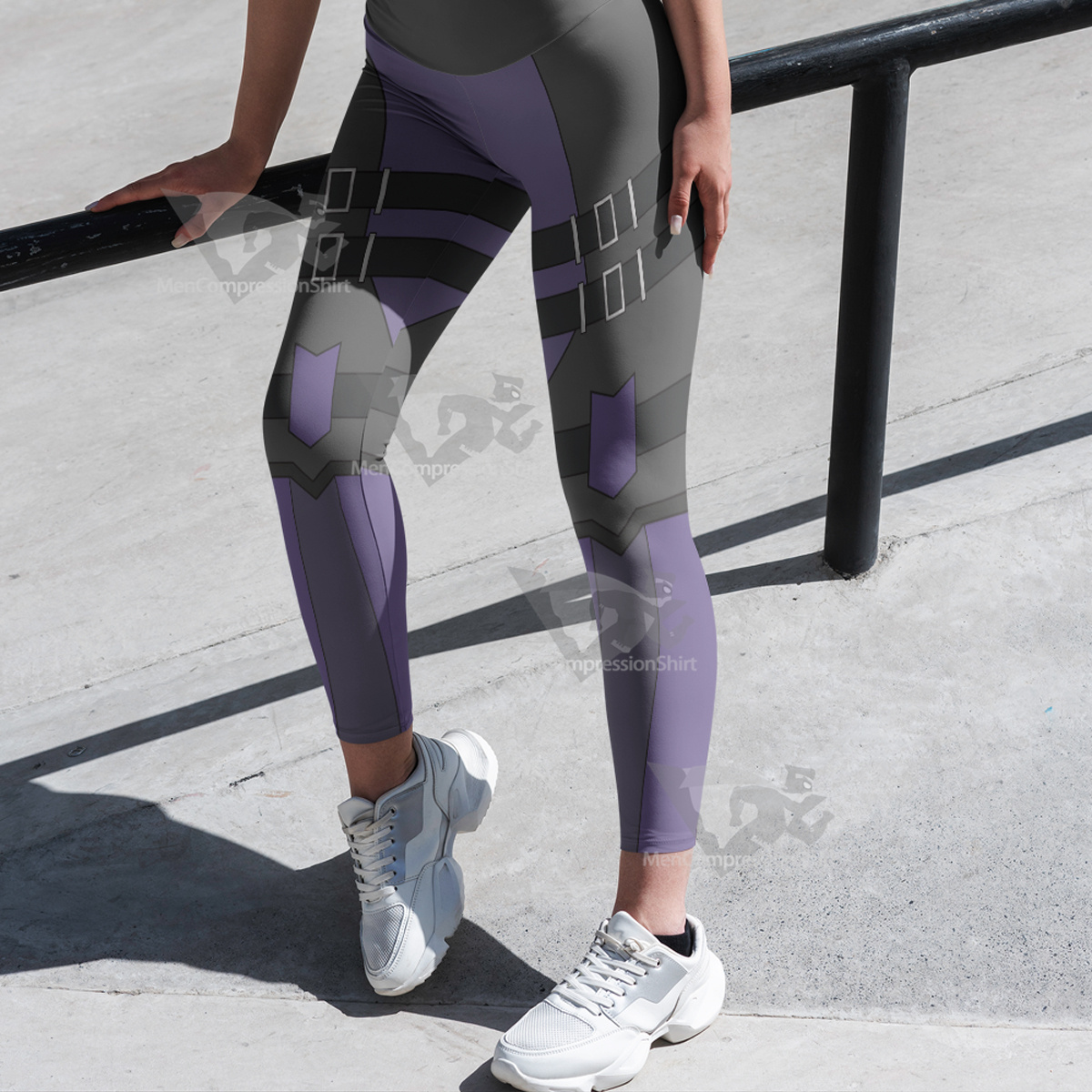 Superhero Hawkeye Purple Women Compression Legging