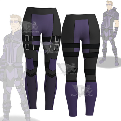 Superhero Hawkeye Purple Women Compression Legging