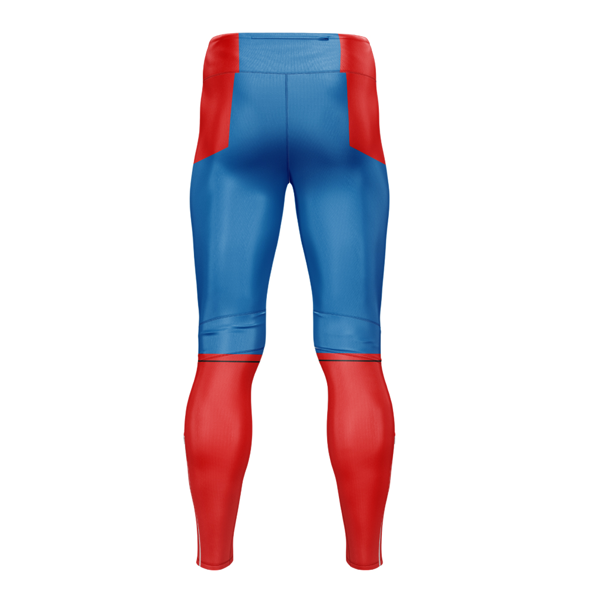 Superhero Man Of Steel Red Compression Leggings