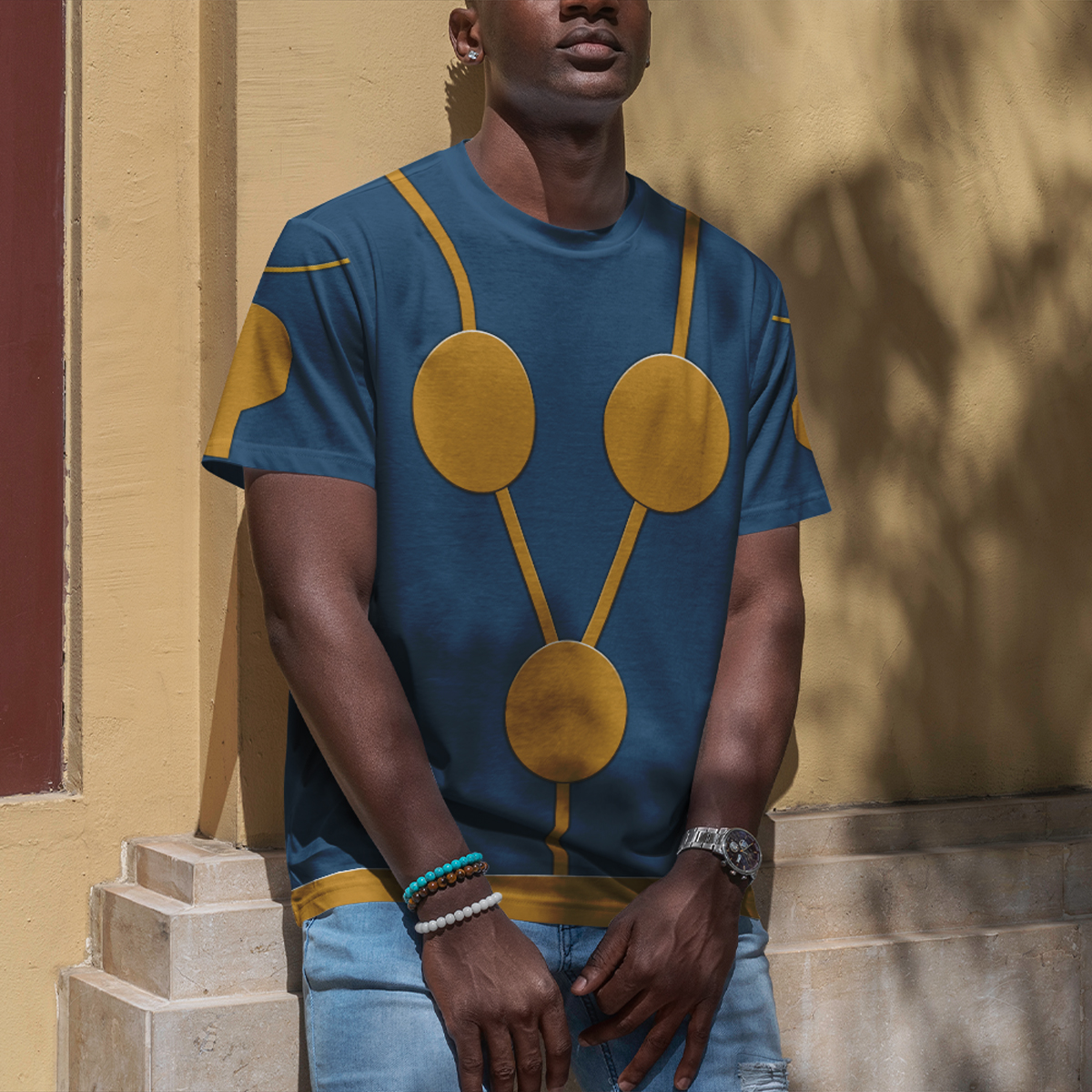 Superhero Nova Sam Alexander Cosplay T-Shirt – MensCompressionShirt, image size:1200x1200