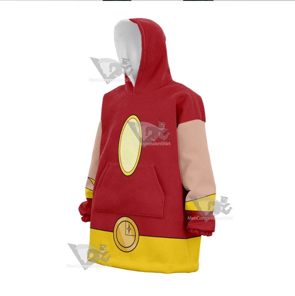 Superheroes Sun Boy Back Red Cosplay Oversized Blanket Hoodie