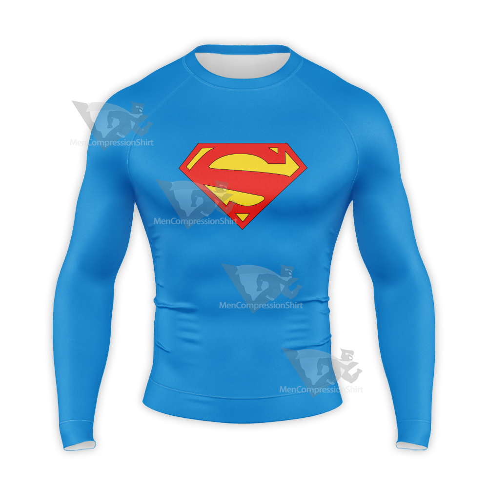 Superman Badge 2011 Long Sleeve Compression Shirt