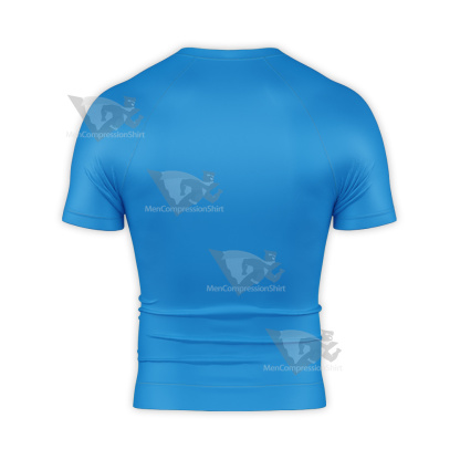 Superman Golden Age Black Red Icon Short Sleeve Compression Shirt