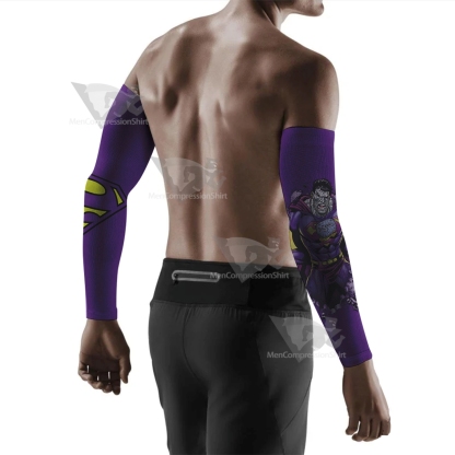 Superman Bizarro Superman Purple Compression Arm Sleeve