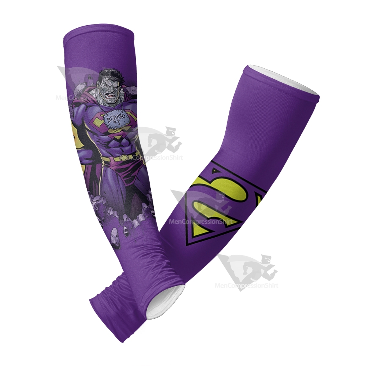 Superman Bizarro Superman Purple Compression Arm Sleeve
