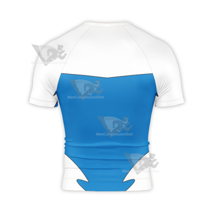 Superman Blue Short Sleeve Compression Shirt