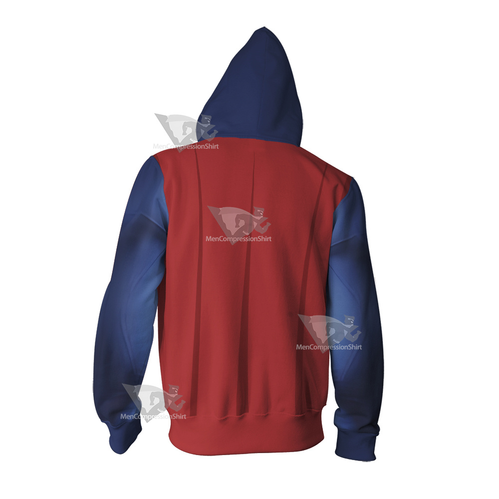 Superman Clark Lois Blue Cosplay Zip Up Hoodie