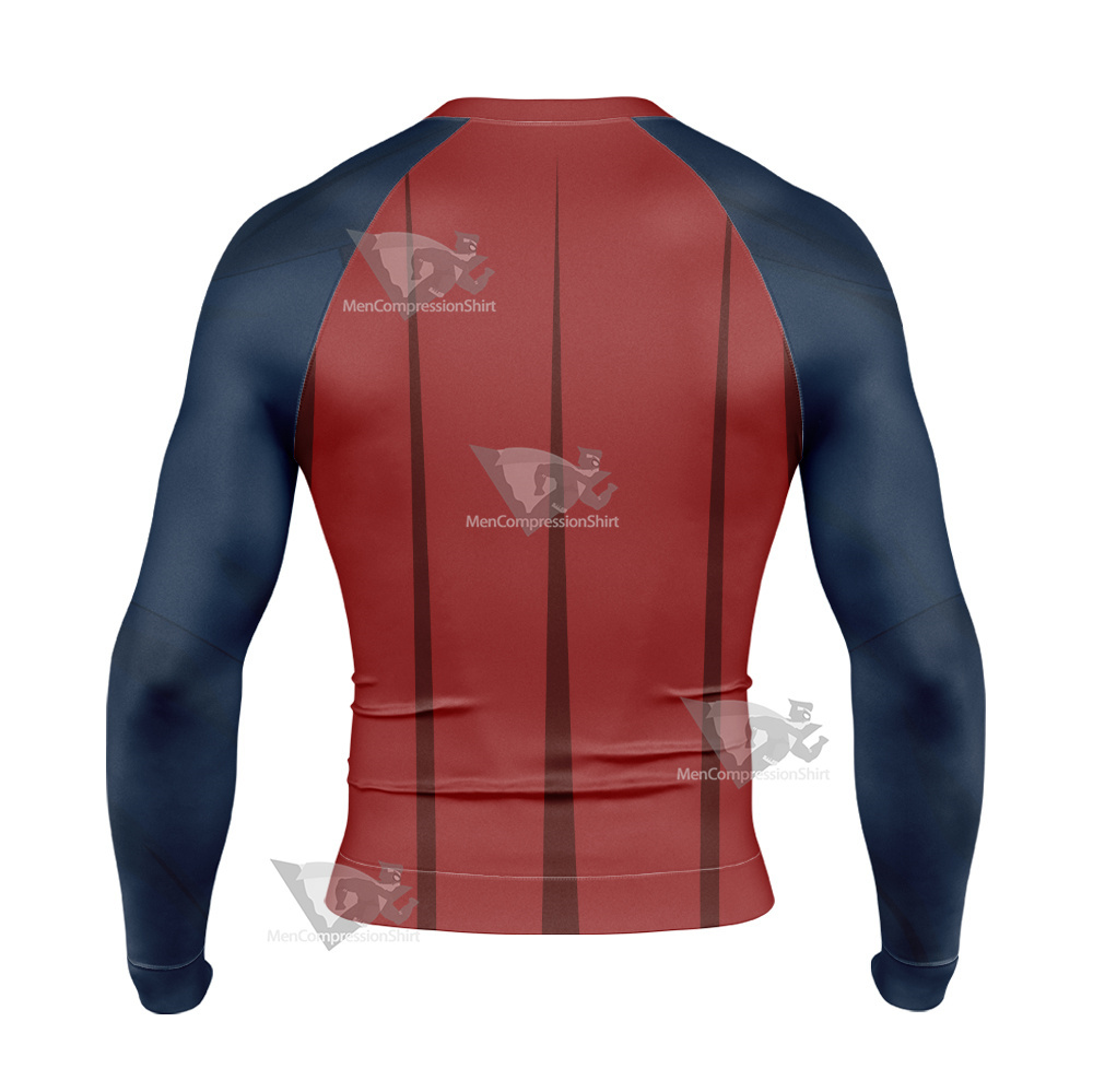 Superman Lois Clark Kent Kal El Long Sleeve Compression Shirt