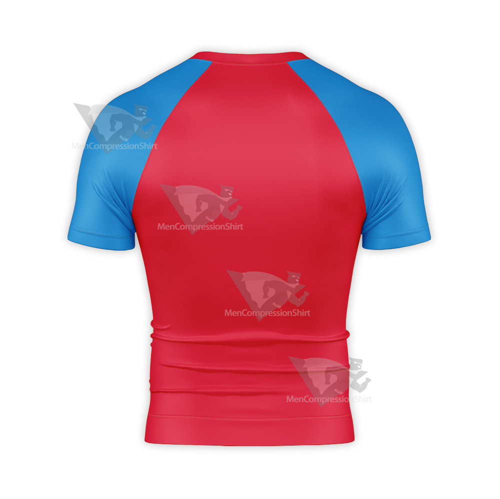 Superman New 52 True Brit Short Sleeve Compression Shirt