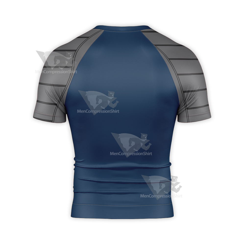 Superman Speeding Bullets Bruce El Bat Short Sleeve Compression Shirt