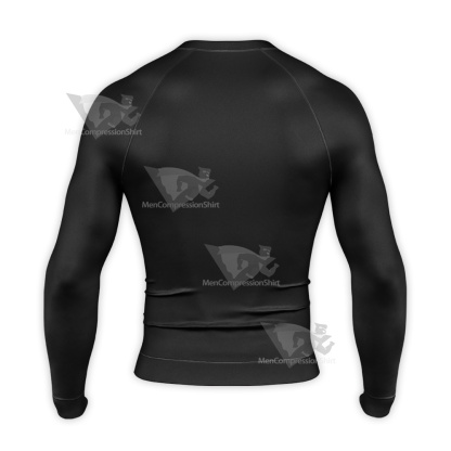 Superman The Dark Side Armor Battle Suit Icon Long Sleeve Compression Shirt
