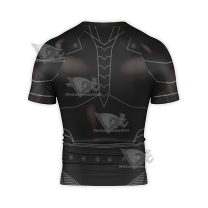 Superman The Dark Side Armor Short Sleeve Compression Shirt