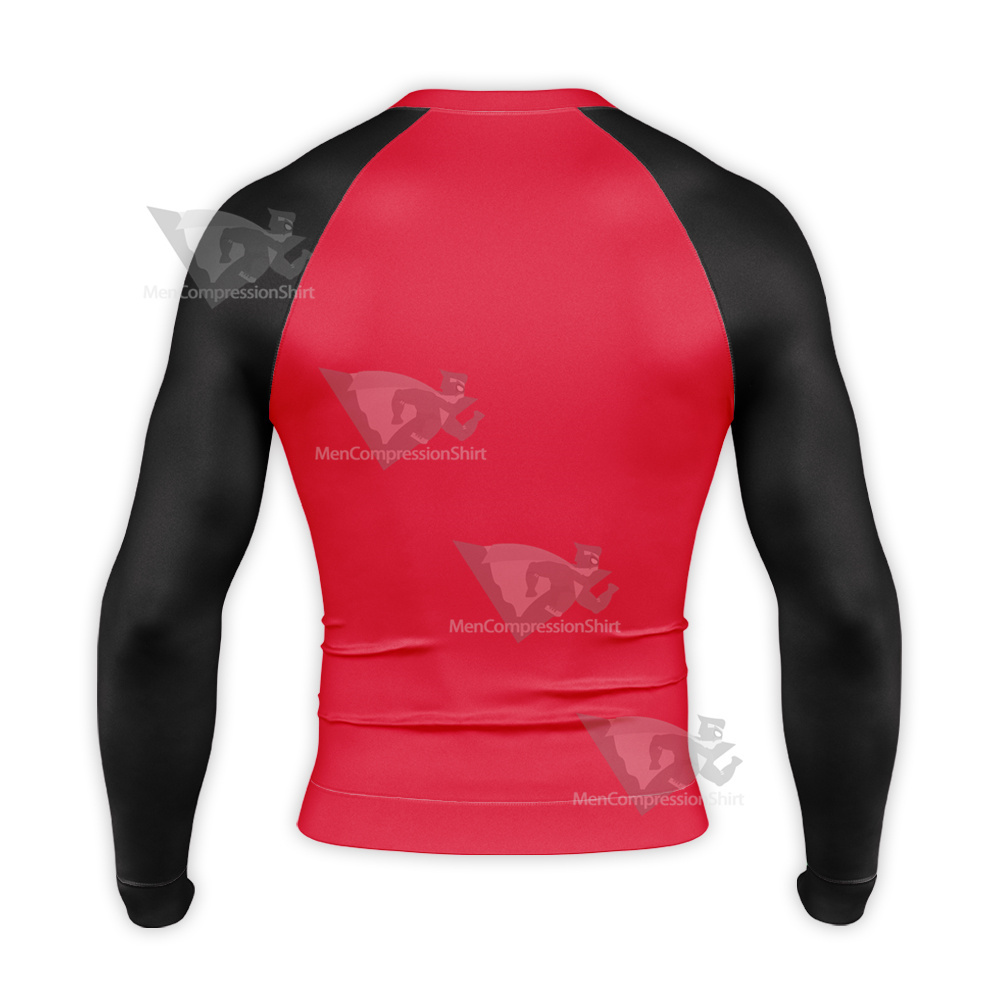 Superman The Eradicator Battle Suit Long Sleeve Compression Shirt