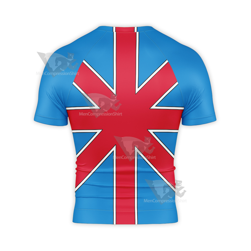 Superman True Brit Short Sleeve Compression Shirt