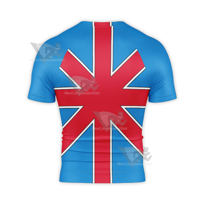 Superman True Brit Short Sleeve Compression Shirt