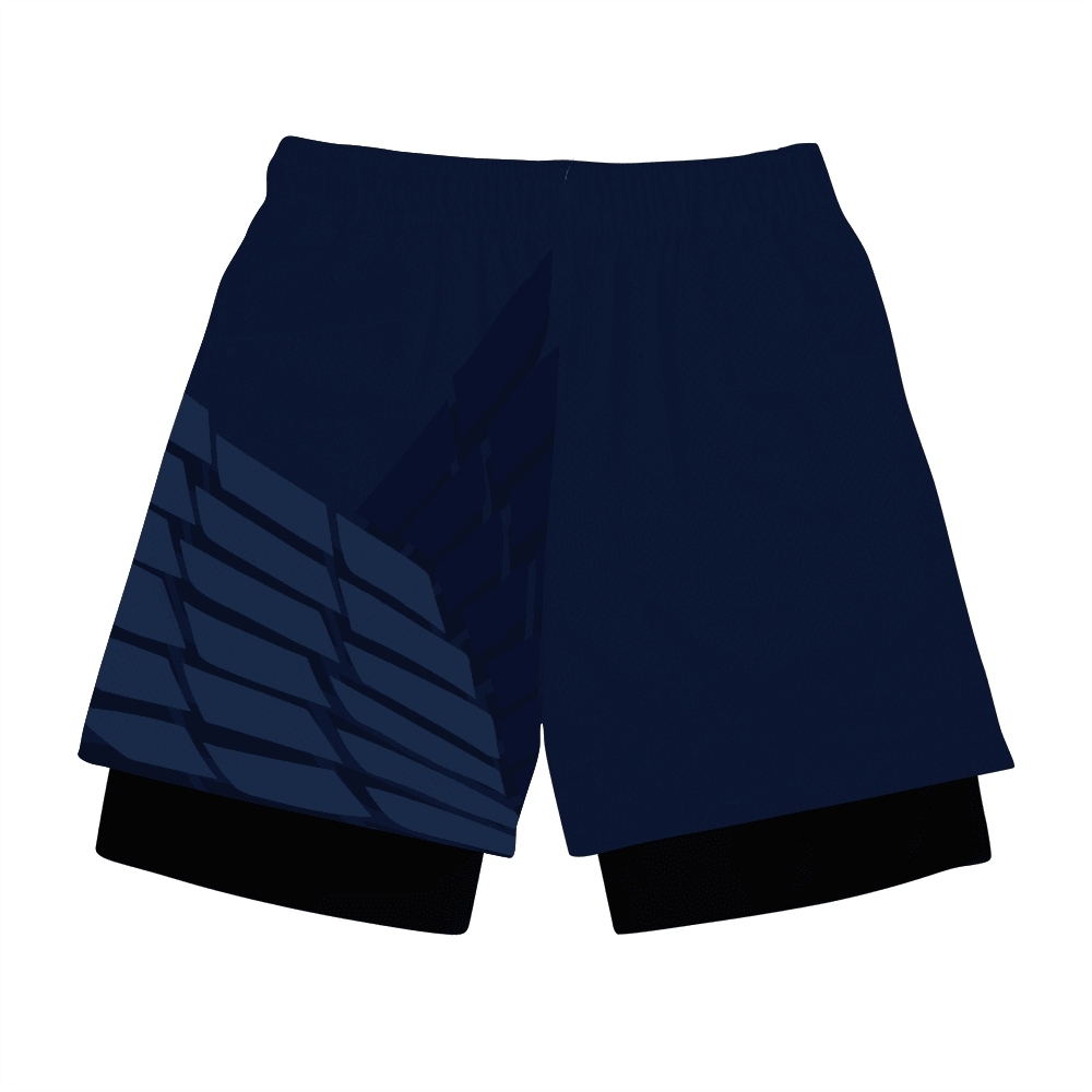 Survey Corps Blue Anime Shorts Compression Gym Shortsr