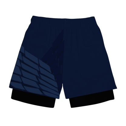 Survey Corps Blue Anime Shorts Compression Gym Shortsr