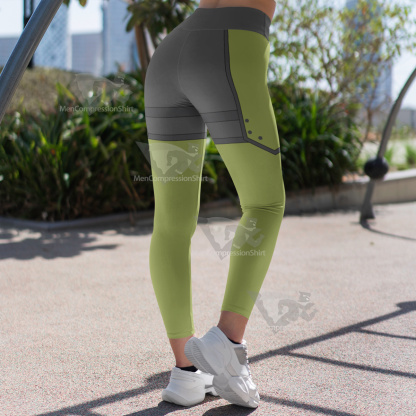 Sword Art Online Asada Shino Green Women Compression Legging