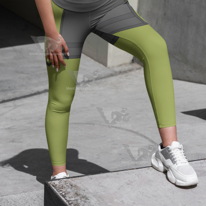 Sword Art Online Asada Shino Green Women Compression Legging