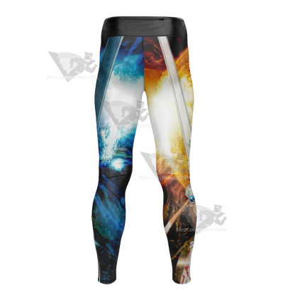 Sword Art Online Blue Mens Compression Legging