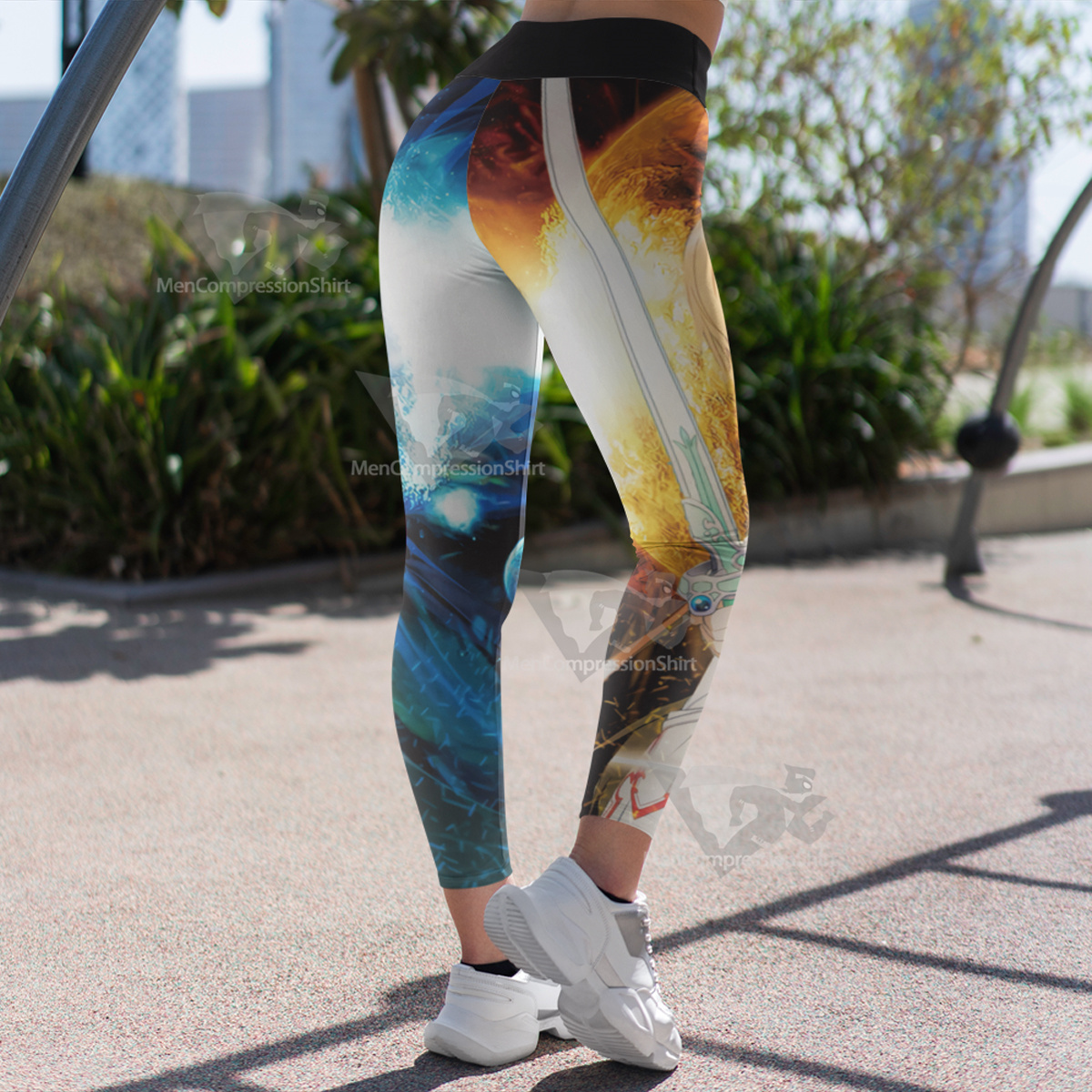 Sword Art Online Blue Women Compression Legging