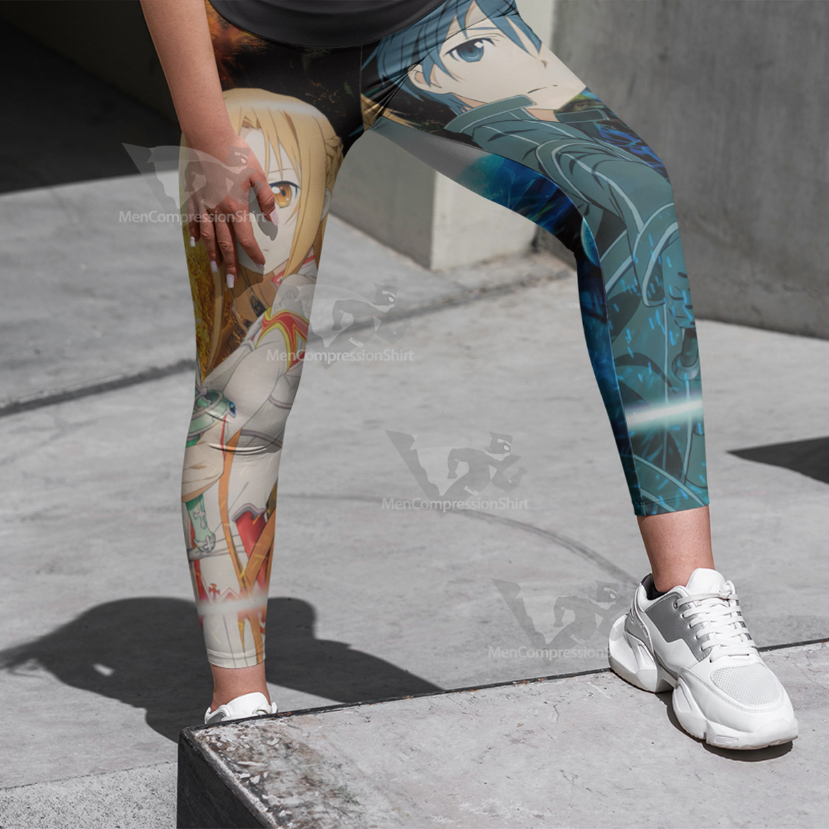 Sword Art Online Blue Women Compression Legging