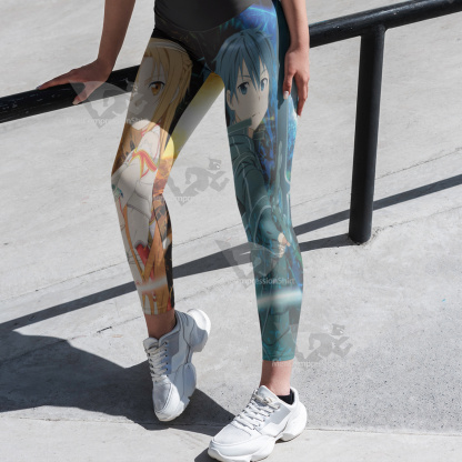 Sword Art Online Blue Women Compression Legging