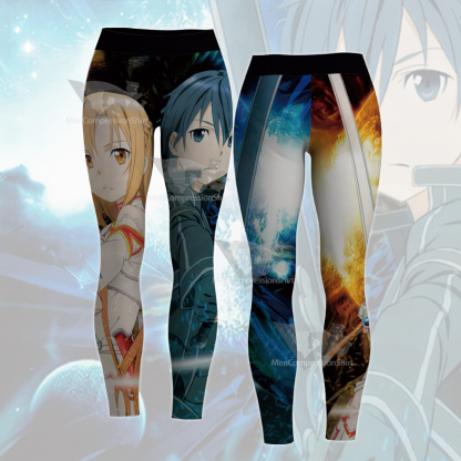 Sword Art Online Blue Women Compression Legging