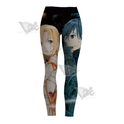 Sword Art Online Blue Women Compression Legging