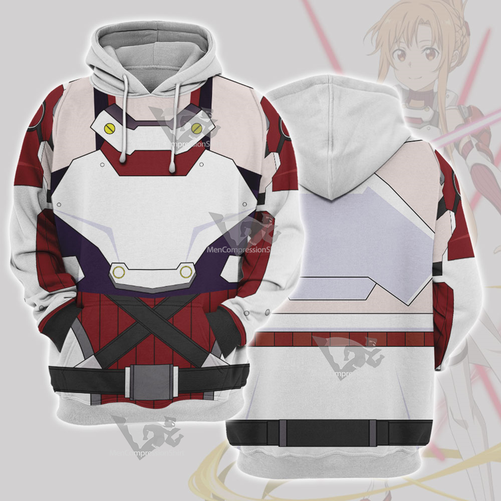 Sword Art Online Ggo Asuna Cosplay Hoodie