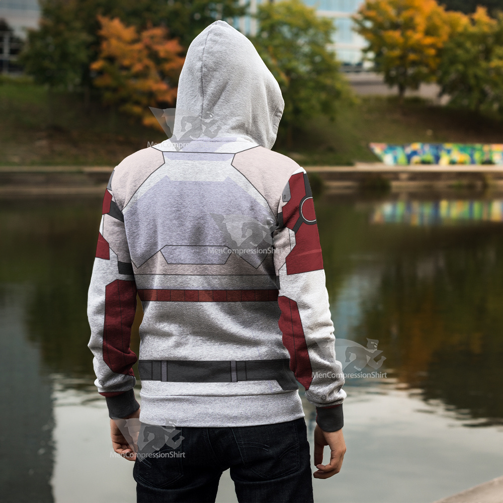 Sword Art Online Ggo Asuna Cosplay Zip Up Hoodie