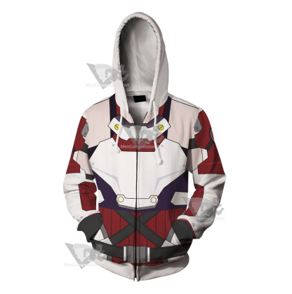 Sword Art Online Ggo Asuna Cosplay Zip Up Hoodie