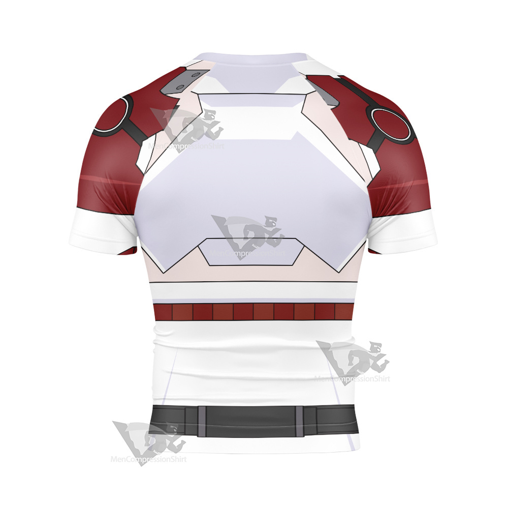 Sword Art Online Ggo Asuna Short Sleeve Compression Shirt