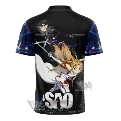 Sword Art Online Kirito And Ggo Asuna Football Jersey