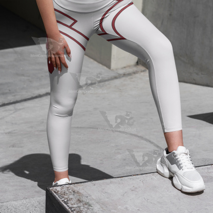 Sword Art Online Yuuki Asuna White Women Compression Legging